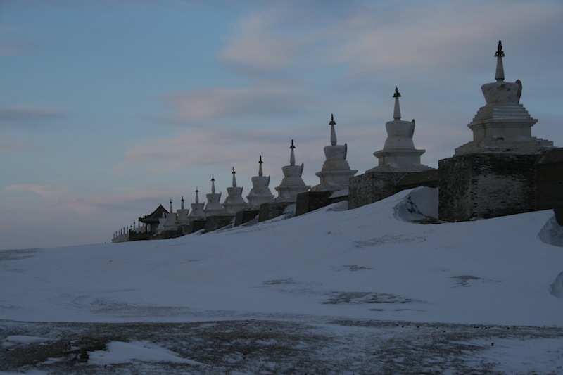 Monastero Erdene Zuu in inverno- Kharkhorin - Mongolia 