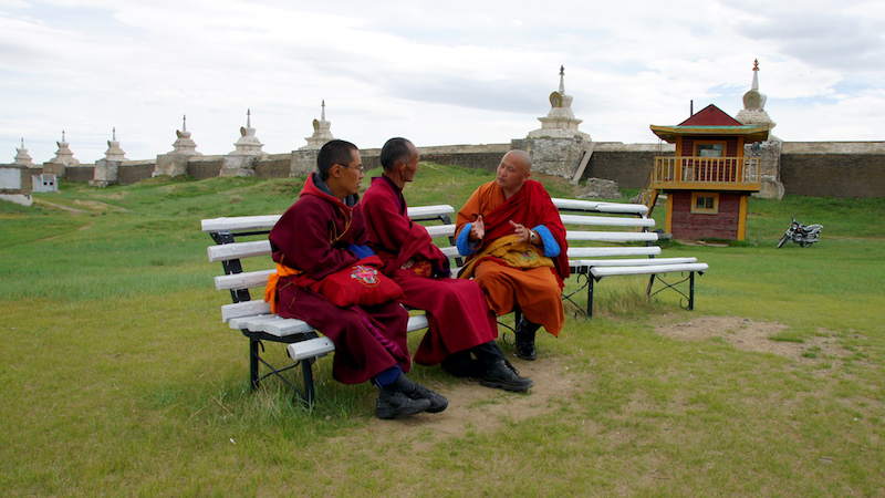 monaci del Monastero di Erdene Zuu a Kharkhorin- Mongolia centrale